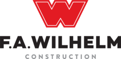 FA Wilhelm logo stack red black